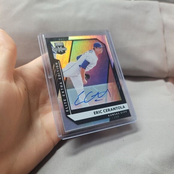 Eric Cerantola 2021 Panini Elite Extra Edition autographed holographic card #139 - Picture 12 of 13